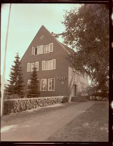 9 Zelluloid Negative Lemwerder in Oldenburg, Boot, Haus, Parkplatz