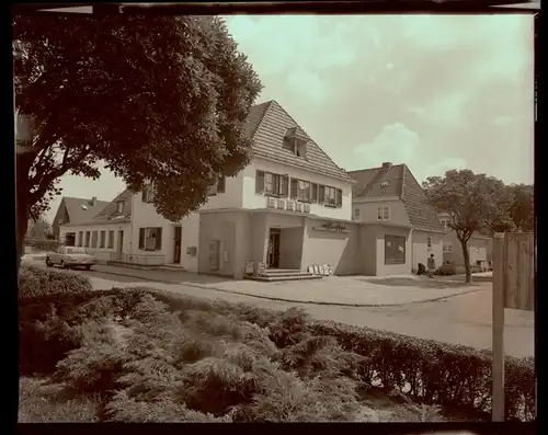 9 Zelluloid Negative Lemwerder in Oldenburg, Boot, Haus, Parkplatz