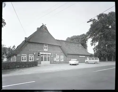 6 Zelluloid Negative Ritterhude Niedersachsen, Hafen, Wohngebiet, Haus