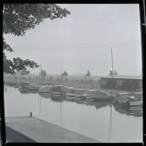 6 Zelluloid Negative Ritterhude Niedersachsen, Hafen, Wohngebiet, Haus