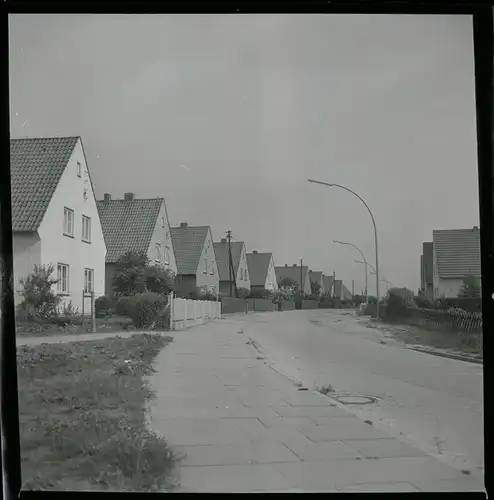 6 Zelluloid Negative Ritterhude Niedersachsen, Hafen, Wohngebiet, Haus