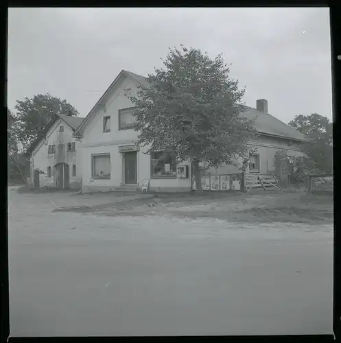 8 Zelluloid Negative Bramstedt Hagen im Bremischen, Mühle, Straße, Haus