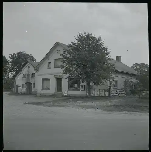 8 Zelluloid Negative Bramstedt Hagen im Bremischen, Mühle, Straße, Haus