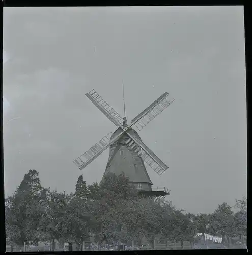 8 Zelluloid Negative Bramstedt Hagen im Bremischen, Mühle, Straße, Haus