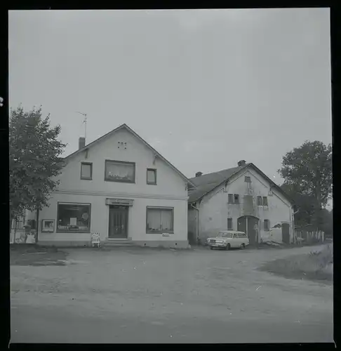 8 Zelluloid Negative Bramstedt Hagen im Bremischen, Mühle, Straße, Haus