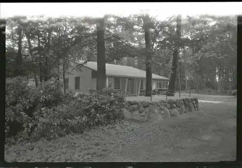 4 Zelluloid Negative Wagenfeld in Niedersachsen, Straße, Kirche, Waldhaus