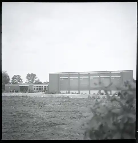 6 Zelluloid Negative Erlte Visbek in Niedersachsen, Schule, Haus, Straße