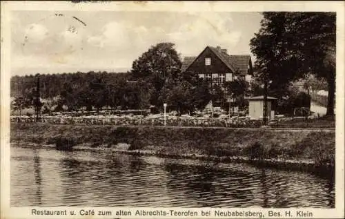 Ak Berlin Zehlendorf Wannsee Albrechts Teerofen bei Neubabelsberg, Restaurant und Cafe