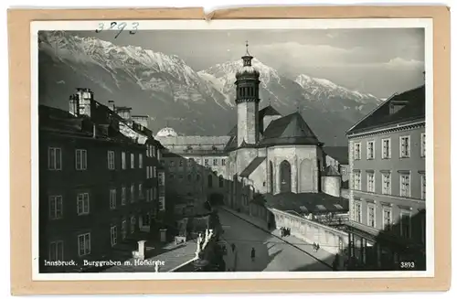 7 Glas Negative Innsbruck in Tirol, Fluss, Berge, Totalansicht