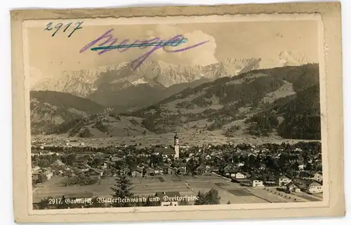 7 Glas Negative Garmisch Partenkirchen in Oberbayern, verschiedene Ansichten