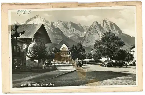 7 Glas Negative Garmisch Partenkirchen in Oberbayern, verschiedene Ansichten