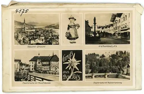 6 Glas Negative Bad Tölz in Oberbayern, Kirche, Kreuz, verschiedene Ansichten