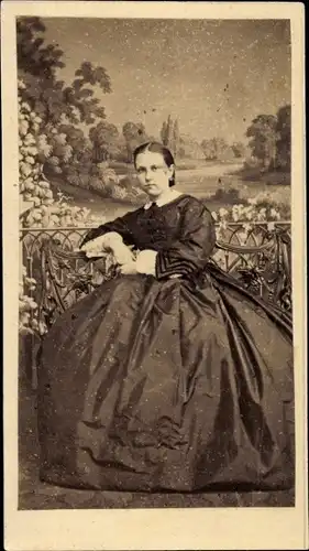 CdV Russischer Adel, Adelige, Portrait, Kleid