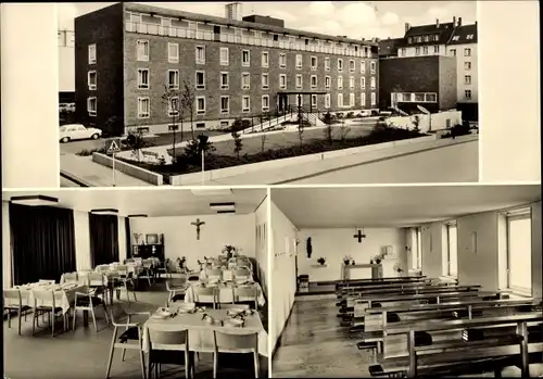 Ak Elberfeld Wuppertal, Altenheim St. Suitbertus, Inneres