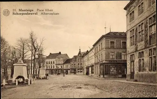 Ak Montaigu Scherpenheuvel Flämisch Brabant, Place Albert, Albertusplaats