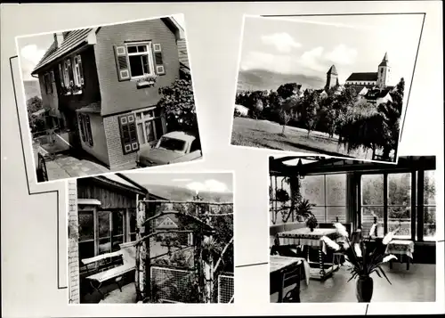 Ak Gernsbach im Schwarzwald, Haus Gerstner, Pfarrgasse 6, Kirche