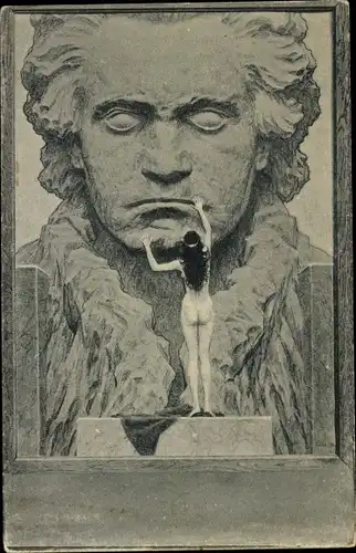 Jugendstil Ak Fidus, Ludwig van Beethoven, Deutscher Komponist, Wiener Klassik