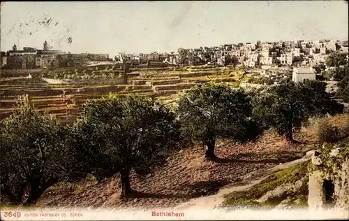 Ak Bethlehem Palästina, Gesamtansicht