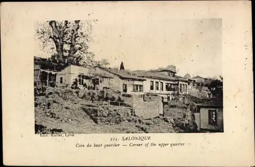 Ak Thessaloniki Griechenland, obere Viertelecke