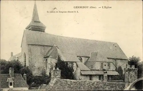 Ak Gerberoy-Oise, Kirche