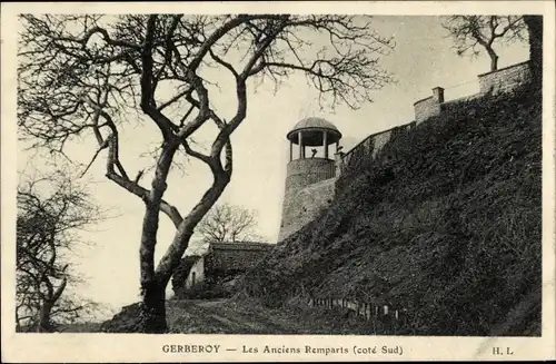 Ak Gerberoy-Oise, Alte Stadtmauer