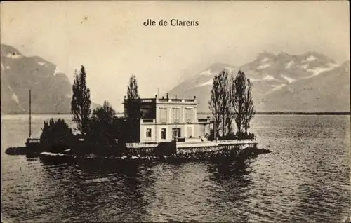 Ak Clarens Montreux Kanton Waadt, Insel