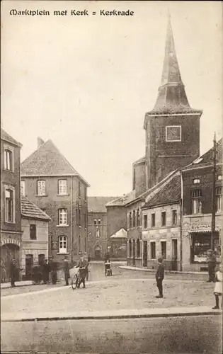 Ak Kerkrade Limburg Niederlande, Marktplein, Kerk