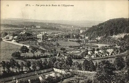 Ak Spa Wallonien Lüttich, Blick auf die Route de l'Hippodrome