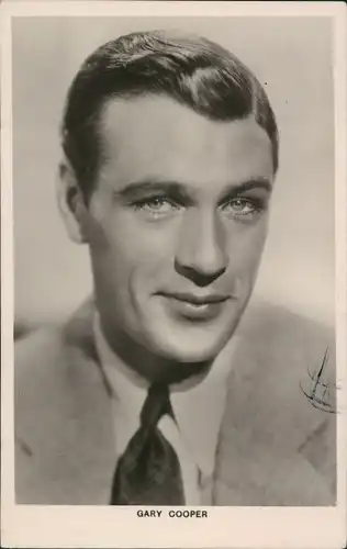 Ak Schauspieler Gary Cooper, Portrait