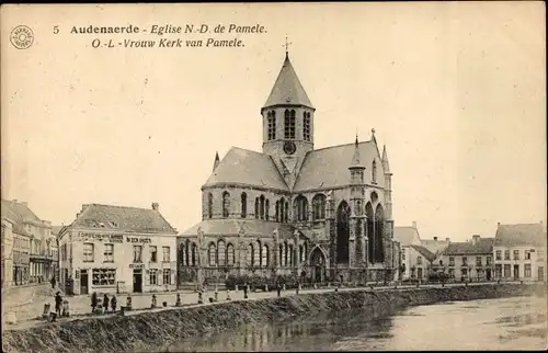 Ak Oudenaarde Audenarde Ostflandern, Eglise N.-D. de Pamele