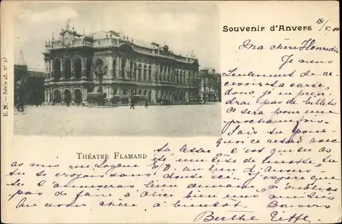 Ak Anvers Antwerpen Flandern, Theatre Flamand