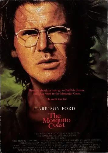 Ak Schauspieler Harrison Ford, Film The Mosquito Coast