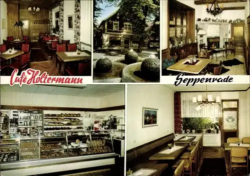 Ak Seppenrade Lüdinghausen Münsterland, Cafe Holtermann, Inneres