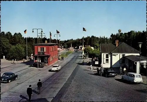 Ak Helmstedt in Niedersachsen, Zonenkontrollpunkt, Grenze