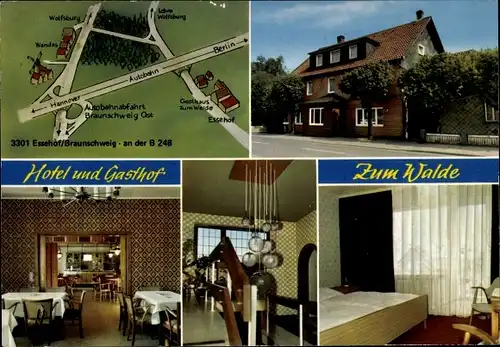 Ak Essehof Lehre Niedersachsen, Hotel und Gasthof Zum Walde