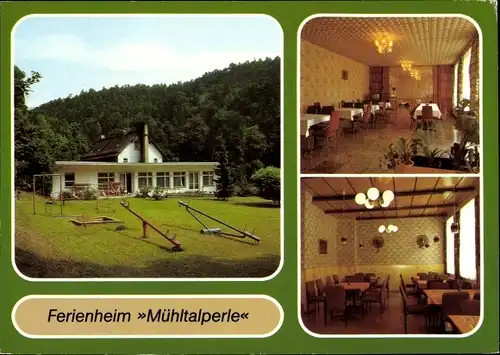 Ak Eisenberg in Thüringen, Mühltal, Ferienheim Mühltalperle, Inneres