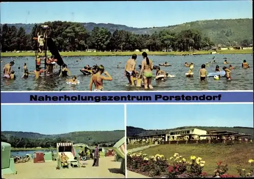 Ak Porstendorf Neuengönna Thüringen, Naherholungszentrum, Badesee