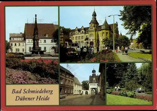 Ak Bad Schmiedeberg in der Dübener Heide, Markt, Kurhaus, Kurpark, Au-Tor