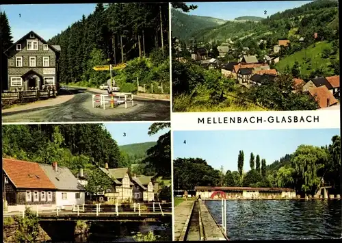 Ak Mellenbach Glasbach im Schwarzatal Thüringen, Bad, Ernst-Thälmann-Straße