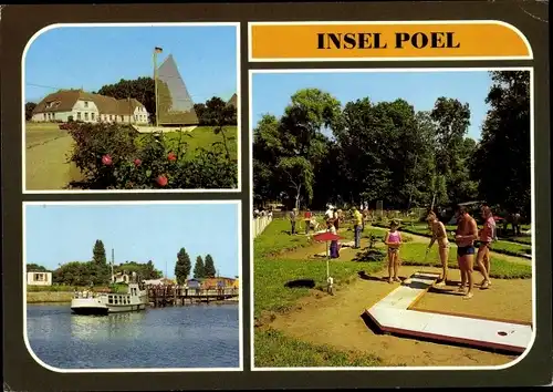 Ak Fährdorf Insel Poel Mecklenburg, Wismarsche Straße, Timmendorf-Anlegestelle der Weissen Flotte