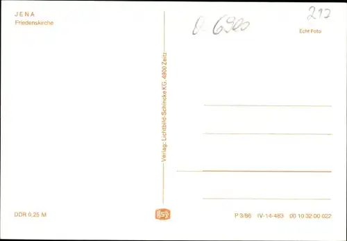 Ak Jena in Thüringen, Friedenskirche