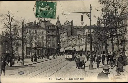 Ak Nancy Meurthe et Moselle, Place Saint Jean