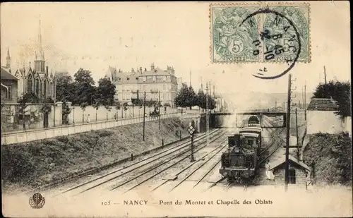 Ak Nancy Meurthe et Moselle, Pont du Montet, Kapelle der Oblaten