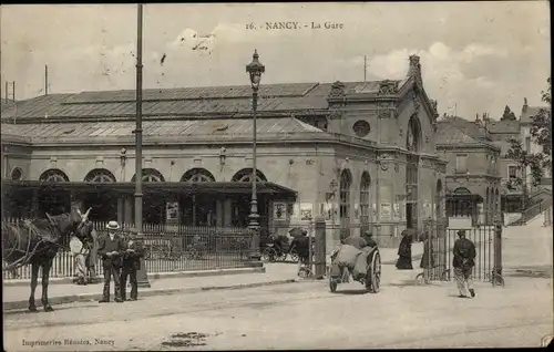 Ak Nancy Meurthe et Moselle, Bahnhof