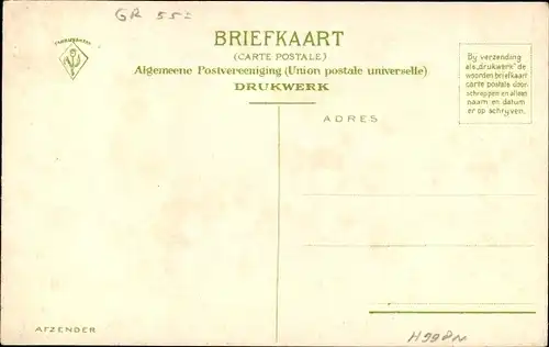 Ak Warffum Groningen Niederlande, Hauptstraße