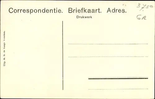 Ak Veendam Groningen Niederlande, Beneden Oosterdiep