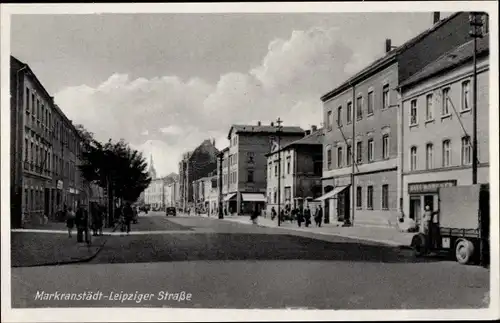 Ak Markranstädt in Sachsen, Leipziger Straße