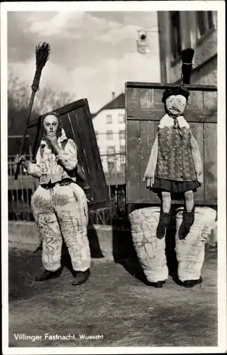 Ak Villingen im Schwarzwald, Fastnacht, Wuescht, Kostüme, Fasching