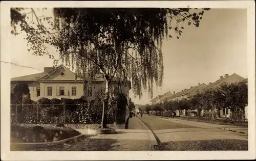Ak Ústí nad Orlicí Wildenschwert Region Pardubice, Straßenpartie