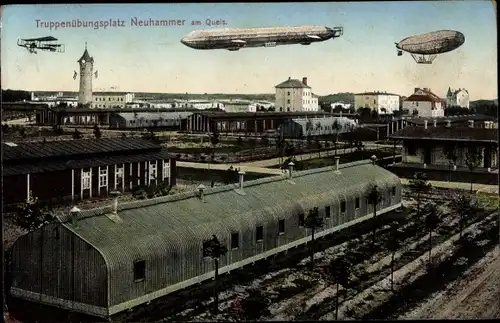 Ak Świętoszów Neuhammer Queis Schlesien, Truppenübungsplatz, Baracken